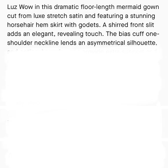 NWT Cynthia & Sahar One-Shoulder Stretch Satin Mermaid Dress Navy XL - Picture 6 of 12